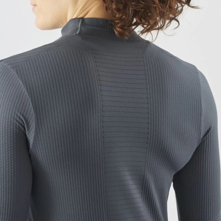 Dámské Tričko Salomon Essential Seamless Long Sleeve Černé | CZ 58PKVED